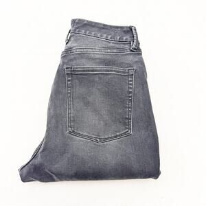 Good American Good Legs Crop Skinny Denim Jeans GLC961TNA Black058 Size 10/30